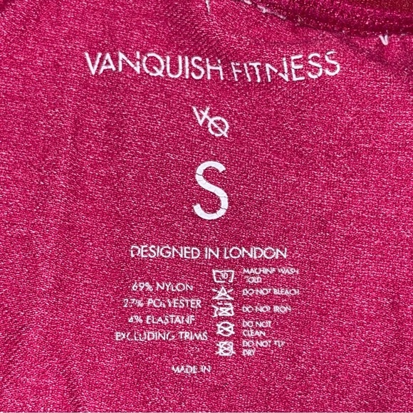 VQ Vanquish Sculpt Cerise Seamless Pink Leggings Tights - Picture 8 of 8